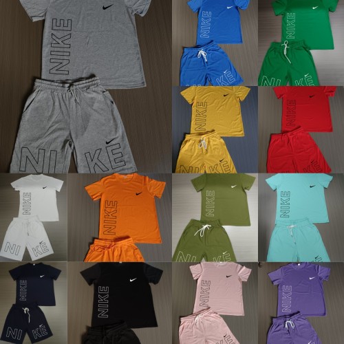High Quality Cotton Mens Print Summer Sportswear Sweatsuits Set