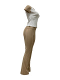 Summer Color Matching Sports Fitness Yoga Short Sleeve Trousers Set