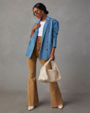 Vintage Faded Washed Denim Jacket