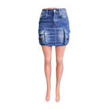 Sexy Slim Denim Bodycon Mini Skirt