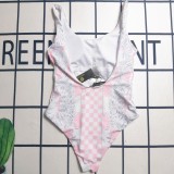 Summer Sleeveless Printed One Piece Beachwear Swimwears