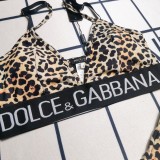 Summer Beach Wear Printed Branded Two Piece Straps Bra & Long Pants