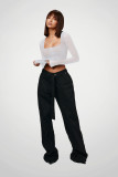 Mesh Square Neck Tops