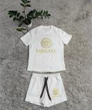 Trend Newest Embroidery + Embossed Short Sleeve Shorts Outfits