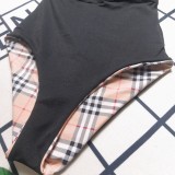 Summer Beach Padded Printed Single Shoulder One-piece Swimwear