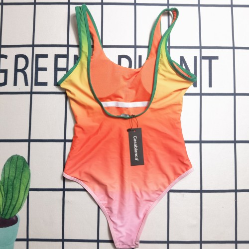 Summer Beach Padded Printed Sling One-piece Swimwears
