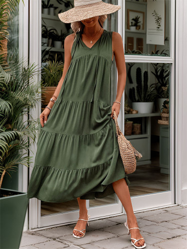 Sleeveless Tank Loose Long Dresses