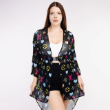 Ultra-thin Mesh Irregular Beach Cover-ups