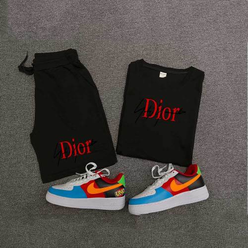 Summer High Quality Cotton Mens Print Shorts Sportswear Shorts Set