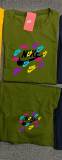 Summer High Quality Cotton Mens Print O Neck Shorts Sportswear Set