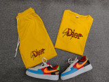 Summer High Quality Cotton Mens Print Shorts Sportswear Shorts Set