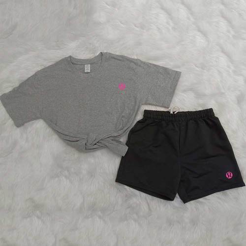Summer High Quality Cotton Women Print Sportswear Sweatshirt Set