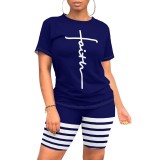 Casual Digital Printing Shorts Sets
