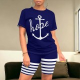 Casual Digital Printing Shorts Sets