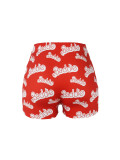 Women's Tights Pattern Print Yoga Shorts