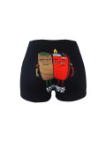 Sexy Women's Tights Pattern Print Yoga Shorts