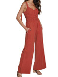 Dolly Ruched Straps Jumpsuit
