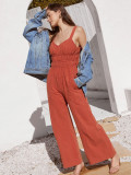 Dolly Ruched Straps Jumpsuit