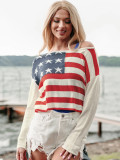 Casual Women's Clothing Striped Thin Knitted Sweater