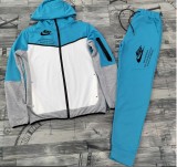 Summer High Quality Cotton Mens Print Long Sleeve Hoodie Sweatshirt Set