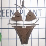 Summer Beach Padded Printed Halter Bikini Swimwear