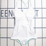 Casual Printed Straps One Piece Swimsuits