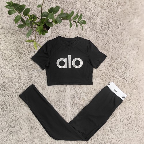 Super Soft High Elastic Women's Yoga Wear Sports Fitness Trousers Two-piece Set