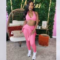 Autumn Athletic Wear Set with Long Pants Three Piece
