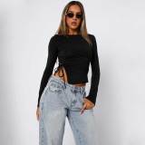 Meet At The Bar Long Sleeve Pullover Top