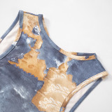 2024 Summer Fashion Painted Print Short Rompers