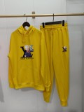 Summer High Quality Cotton Mens Print Long Sleeve Hoodie Sweatshirt Set