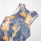 2024 Summer Fashion Painted Print Short Rompers