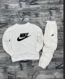 Summer High Quality Cotton Mens Print Long Sleeve Sweatshirt Set