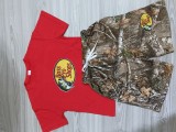 High Quality Cotton Kids Print Short Sweatsuits Set