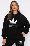 Summer High Quality Cotton Print Long Sleeve Sweatshirt Set