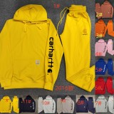 Summer High Quality Cotton Print Long Sleeve Hoodie Sweatshirt Set