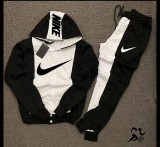 Summer High Quality Cotton Print Long Sleeve Hoodie Sweatshirt Set