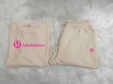 High Quality Cotton Print O Neck Long Sleeve Sweatsuits Set