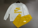 High Quality Cotton Print O Neck Long Sleeve Sweatsuits Set