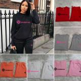 High Quality Cotton Print O Neck Long Sleeve Sweatsuits Set