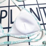 Summer Beach Padded Printed Halter Bikini Swimwear