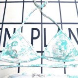 Summer Beach Padded Printed Halter Bikini Swimwear