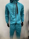 Autumn/winter Printed Logo Sports Hooded Sweatshirt Two Pieces