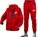 Autumn/winter Printed Logo Sports Hooded Sweatshirt Two Pieces