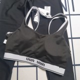 Summer Padded Swimwear Sportswear Vest Bra Crop Top & Trousers