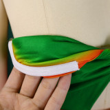 Sexy Tube Top Backless Gradient Color Wide Leg Strapless Jumpsuit