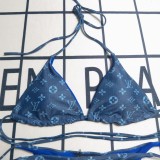 Summer Beach Padded Printed Halter Bikini Swimwear