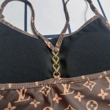Summer Beach Padded Printed Straps One Piece Swimsuits