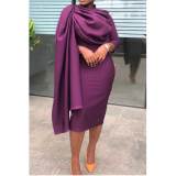 Elegant Ruched Knee-Length Pencil Celebrity Bodycon Midi Dresses