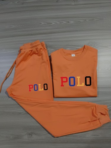 High Quality Cotton Print Pullover Long Sleeve Sweatshirt Set